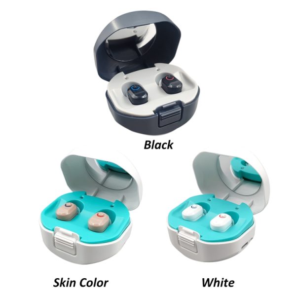 TWS On-Ear Sound Amplifier Hearing Aid with Charging Compartment - Image 5