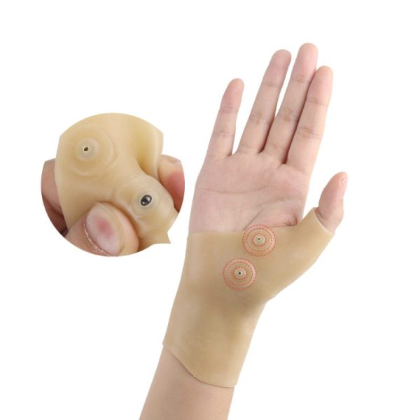4 PCS Silicone Magnetic Therapy Glove Wrist Sprain Fixed Wrist Cover - Image 5