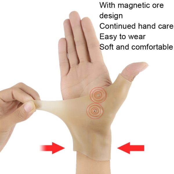 4 PCS Silicone Magnetic Therapy Glove Wrist Sprain Fixed Wrist Cover - Image 7