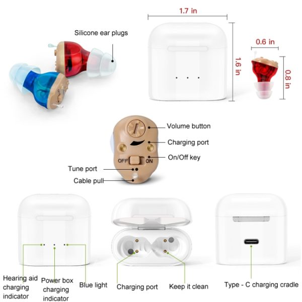 GM-910C Type-C Port CIC Hearing Aid - Image 4