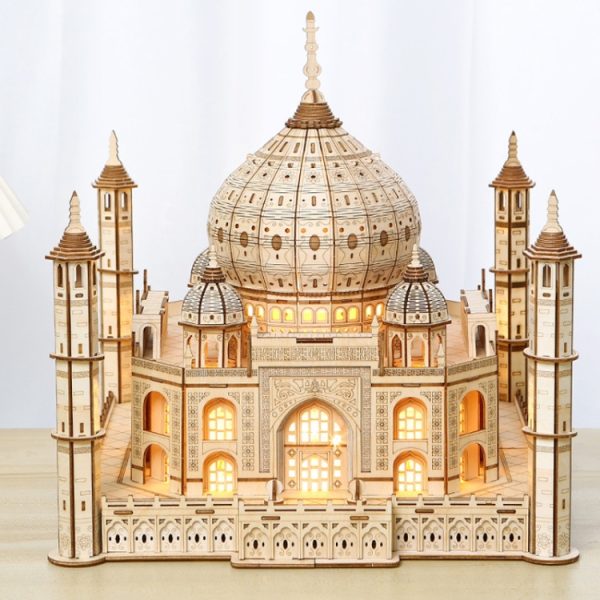 Castle 3D Wooden Puzzle Children Educational Toy - Image 2
