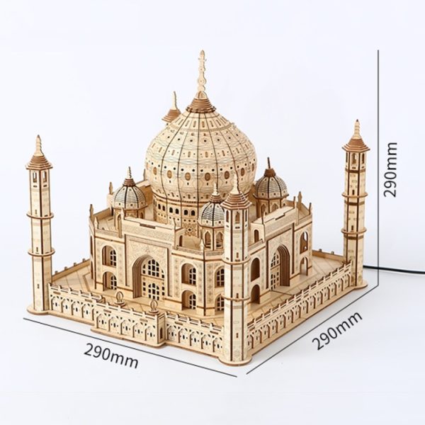 Castle 3D Wooden Puzzle Children Educational Toy - Image 3