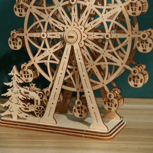 Ferris Wheel 3D Wooden Puzzle Children Educational Toys - Image 3