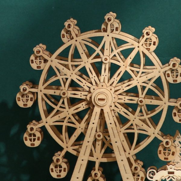 Ferris Wheel 3D Wooden Puzzle Children Educational Toys - Image 4