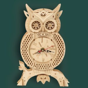 Owl Clock 3D Wooden Puzzle Toys DIY