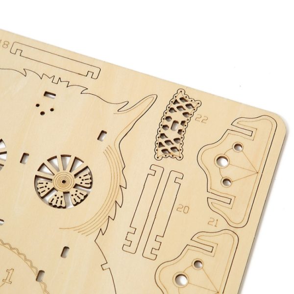 Owl Clock 3D Wooden Puzzle Toys DIY – Image 5