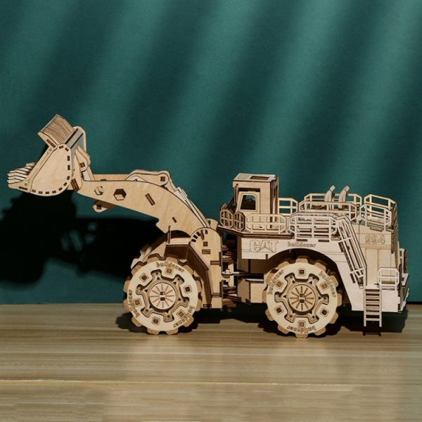 Bulldozer Construction Truck 3D Wooden Puzzle Toys – Image 2