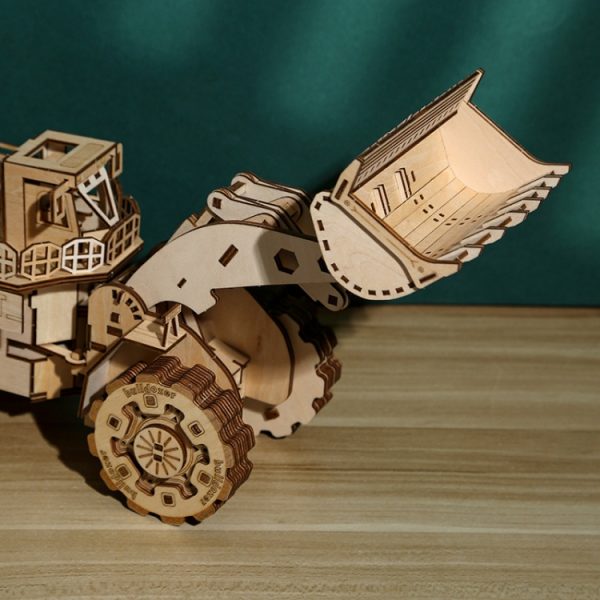 Bulldozer Construction Truck 3D Wooden Puzzle Toys – Image 5
