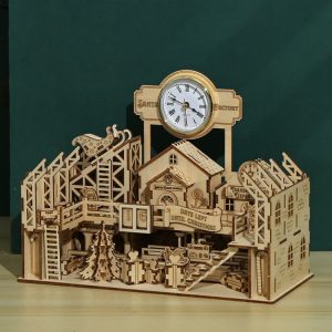 Santa Claus Factory 3D Wooden Puzzle Toys DIY