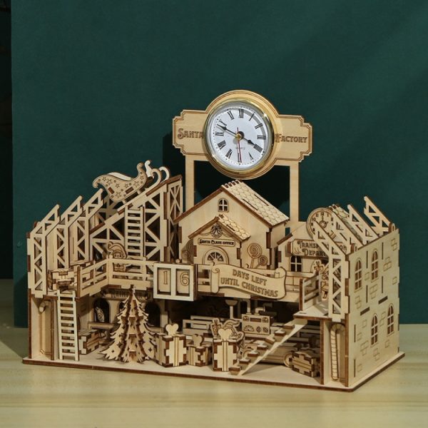 Santa Claus Factory 3D Wooden Puzzle Toys DIY