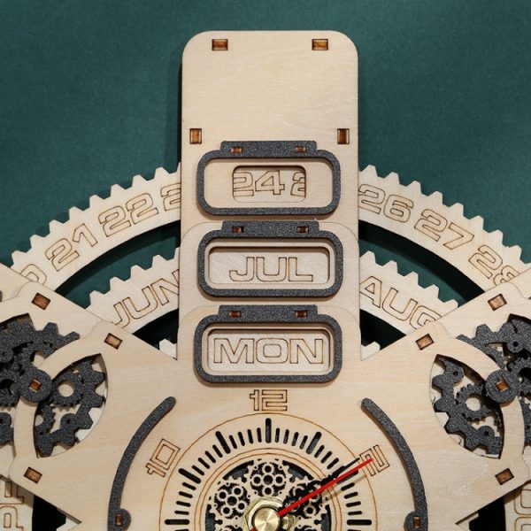 Perpetual Calendar 3D Wooden Puzzle Toys - Image 3