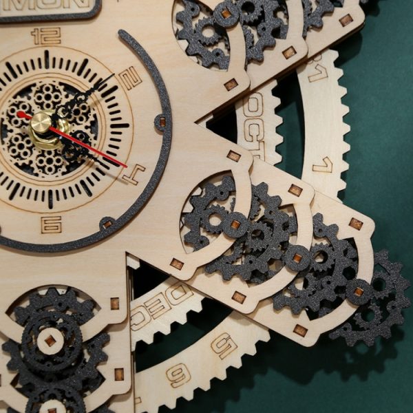Perpetual Calendar 3D Wooden Puzzle Toys - Image 4