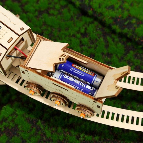 Electric Track Train 3D Wooden Puzzle Model DIY – Image 6
