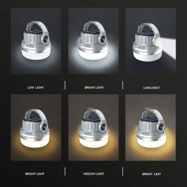 M10 Solar Tent Light With Portable Power Supply Handheld Camping Light Outdoor Vintage Mood Lights – Image 16