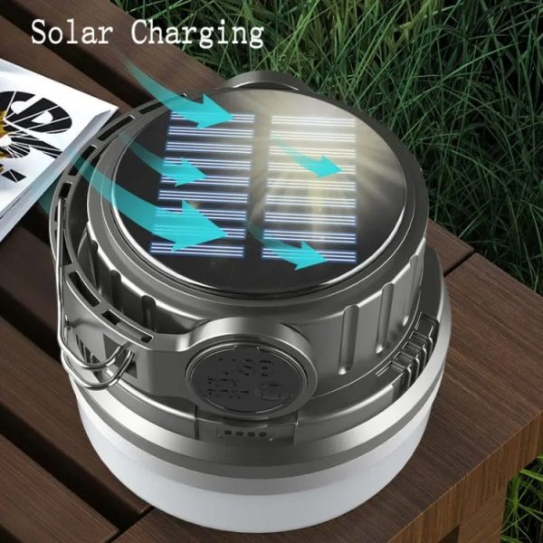 M10 Solar Tent Light With Portable Power Supply Handheld Camping Light Outdoor Vintage Mood Lights – Image 10