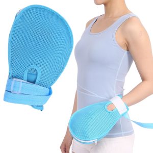 Finger Fixed Restraint Belt Anti-scratch Gloves