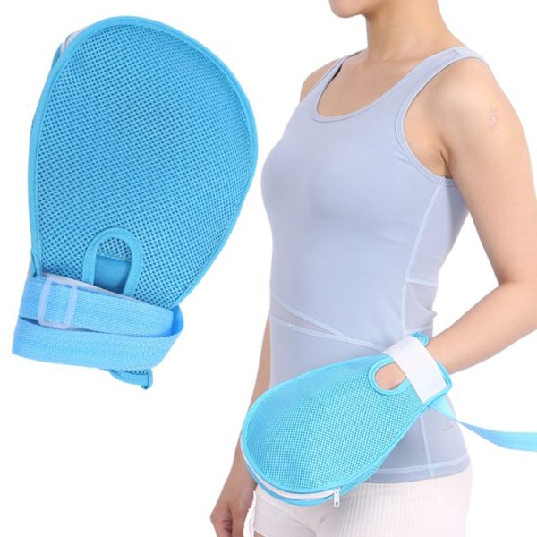 Finger Fixed Restraint Belt Anti-scratch Gloves