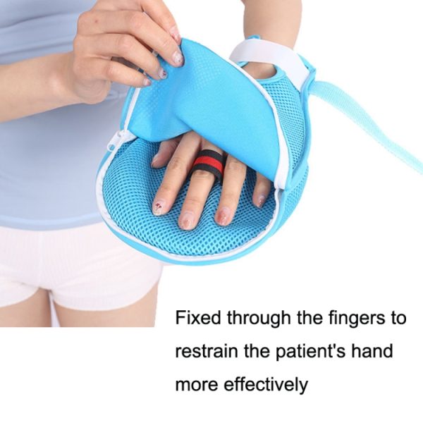 Finger Fixed Restraint Belt Anti-scratch Gloves – Image 5