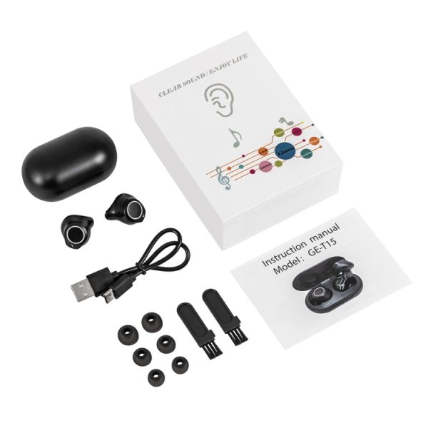 GE-T15 Mini USB Charging TWS Hearing Aid Sound Amplifier – Image 11