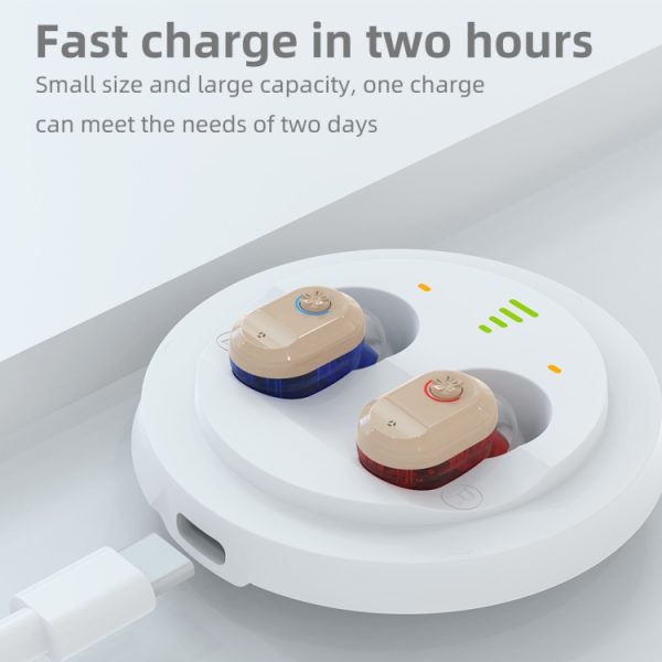 USB Charging Mini In-Ear Elderly Hearing Aid Stealth Sound Amplifier - Image 7