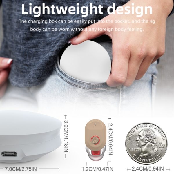 USB Charging Mini In-Ear Elderly Hearing Aid Stealth Sound Amplifier - Image 8