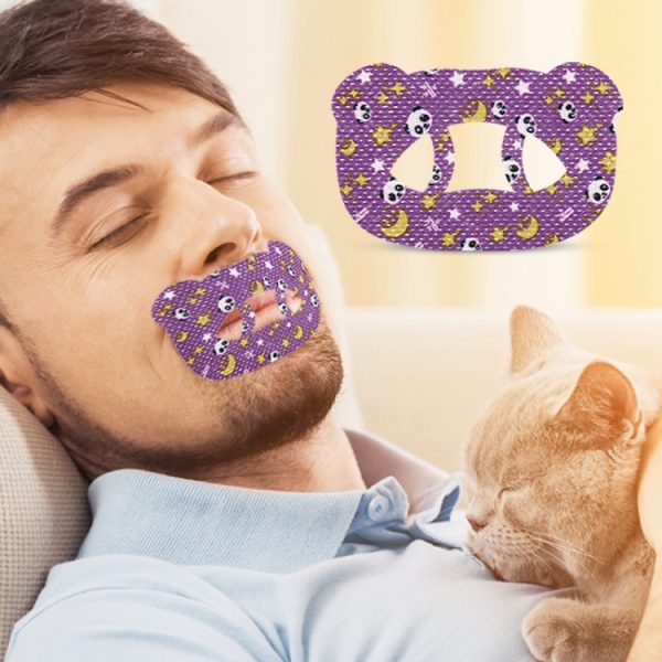 30pcs/pack O-shaped Breathable Soft Prevent Mouth Open Sticker - Image 7