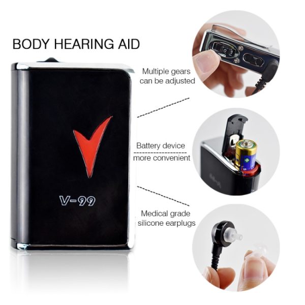 V99 Box Sound Amplifier Aid Hearing Aid Earphone - Image 4