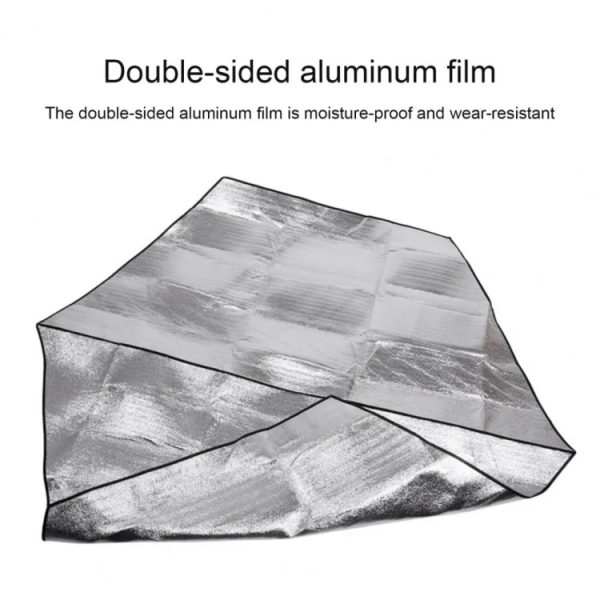 Outdoor Large Hexagonal Double Sided Waterproof Heat Insulation Tent Picnic Pad - Image 4