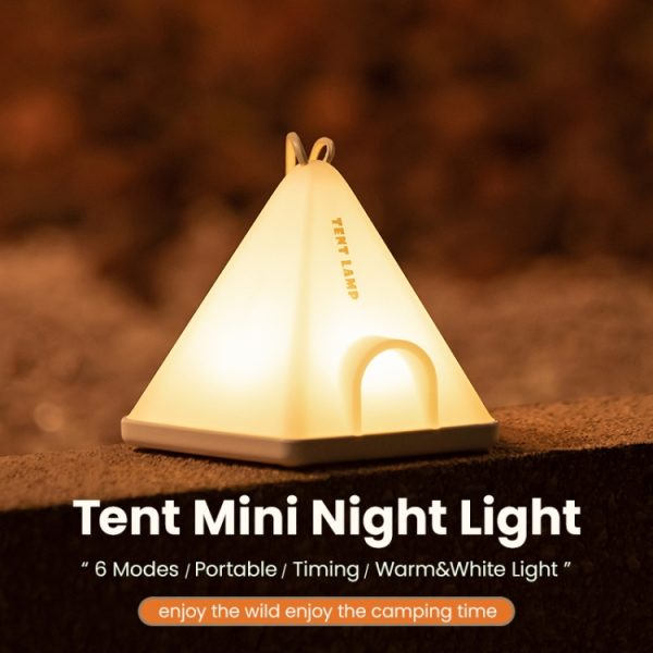 ZAY-L05 Tent-Shape USB Charging Timer Night Light Wild Camping - Image 6