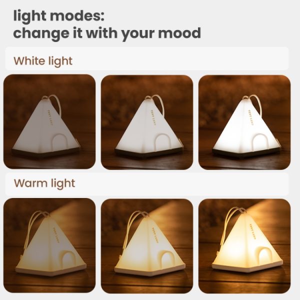 ZAY-L05 Tent-Shape USB Charging Timer Night Light Wild Camping - Image 7