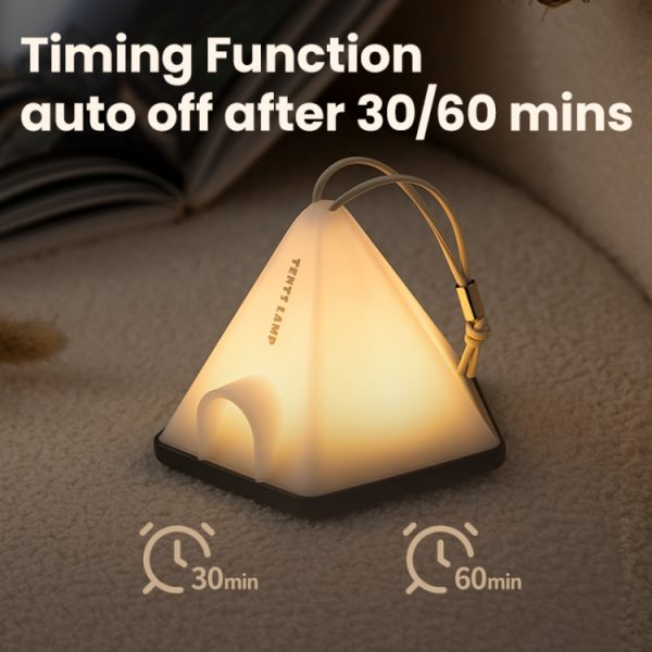 ZAY-L05 Tent-Shape USB Charging Timer Night Light Wild Camping - Image 8