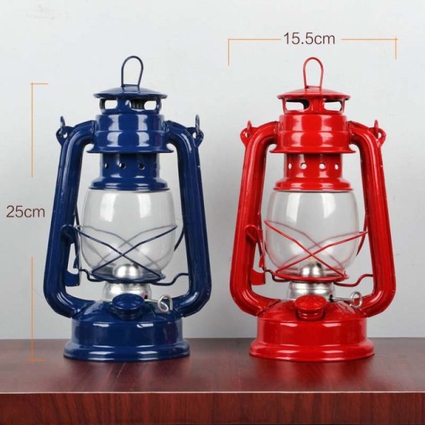 Retro Nostalgic Wrought Iron Portable Putdoor Tent Camping Light - Image 3