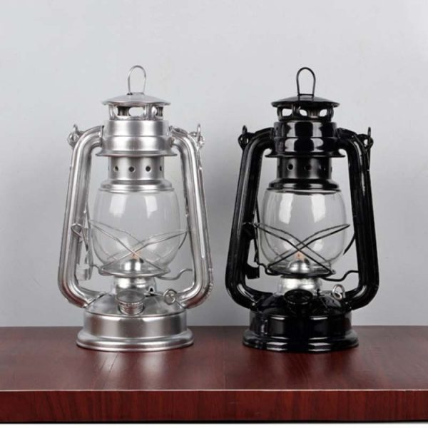 Retro Nostalgic Wrought Iron Portable Putdoor Tent Camping Light - Image 4