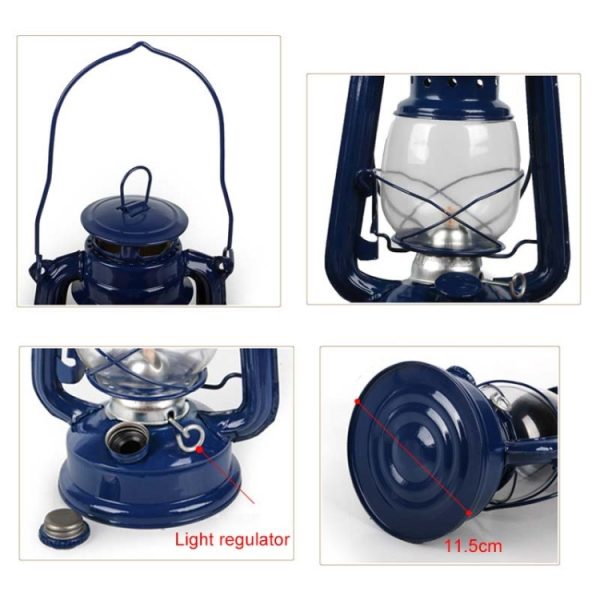 Retro Nostalgic Wrought Iron Portable Putdoor Tent Camping Light - Image 5