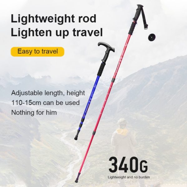 132cm Retractable Three Outdoor Trekking Poles Telescopic – Image 7