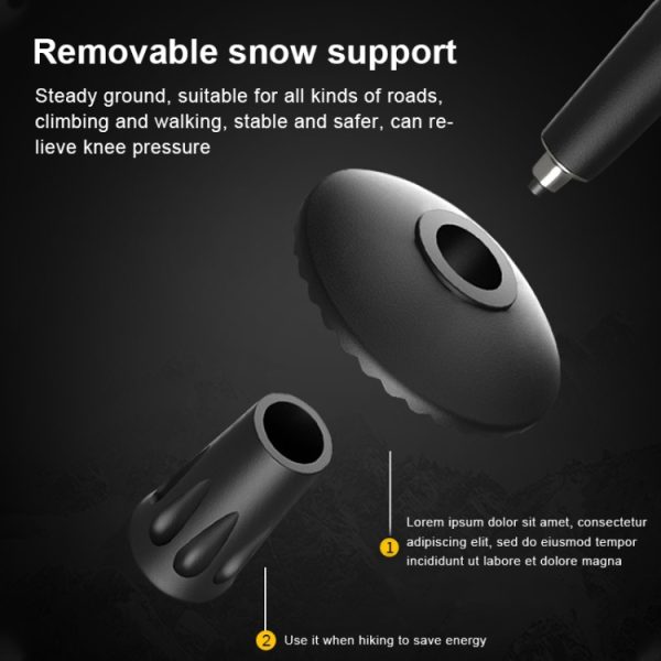 132cm Retractable Three Outdoor Trekking Poles Telescopic – Image 9