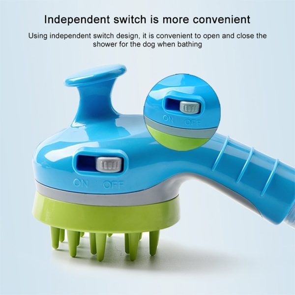 Pet Shower Shower Brush with Non-slip Handle Nozzle - Image 9