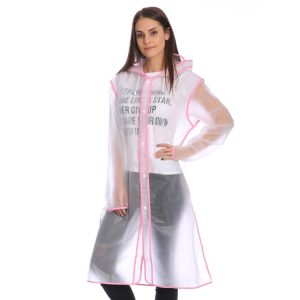 Poncho Design Transparent Hat Brim Rain Covers Waterproof Outdoor Raincoat
