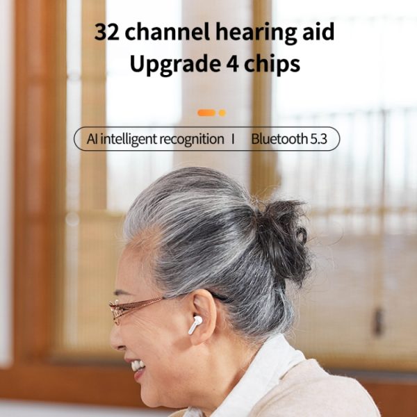 Bluetooth 5.3 In-ear AI Smart Recognition Hearing Aid – Image 3