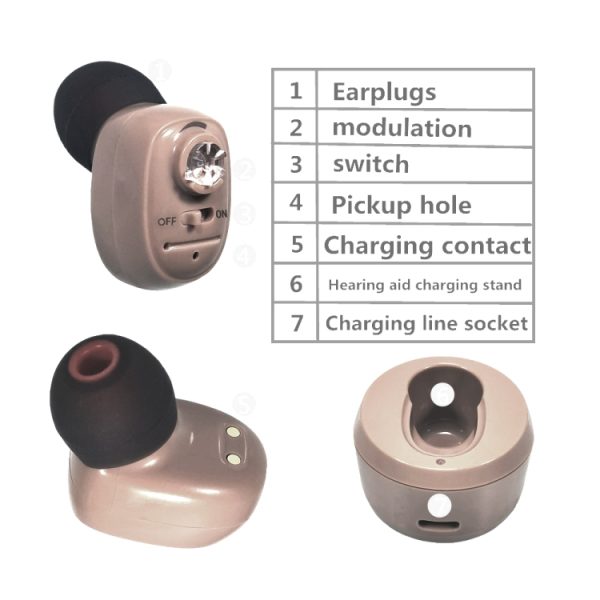 KAIXINWEI VHP-601 DC3.7V In-ear Bluetooth Hearing Aid Sound Amplifier - Image 3