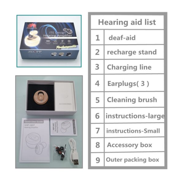 KAIXINWEI VHP-601 DC3.7V In-ear Bluetooth Hearing Aid Sound Amplifier - Image 4