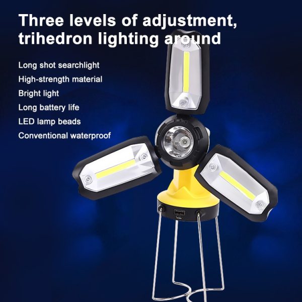 Multifunctional USB Charging Camping  Outdoor Tent Portable Flashlight/ Table Lamp - Image 7
