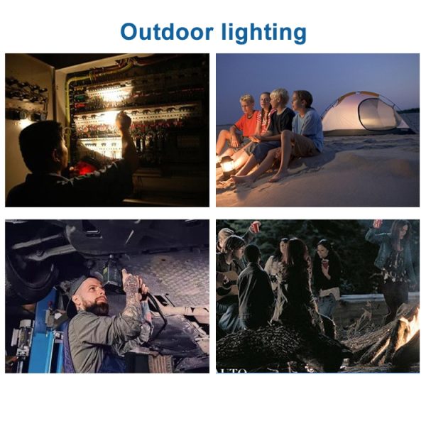 Multifunctional Solar USB Charging 60 LED Trefoil Portable Flashlight/ Emergency Light - Image 9