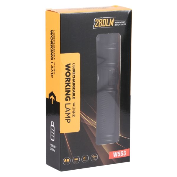 W553 280LM USB Rechargeable Folding Mobile Handheld Work Emergency Light - Image 4
