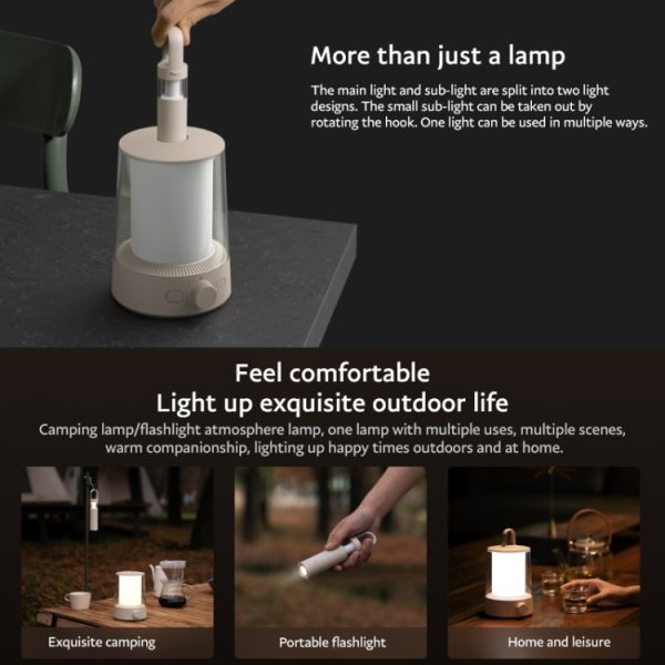 Original Xiaomi Mijia Separable Camping Light Flashlight 2 in 1 - Image 4