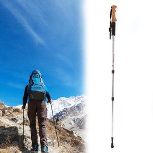 Aotu AT7551 135cm Aluminum Alloy Outdoor Camping Corky Trekking Poles, Silver#135cm, Black#135cm, Blue#135cm, Red#135cm