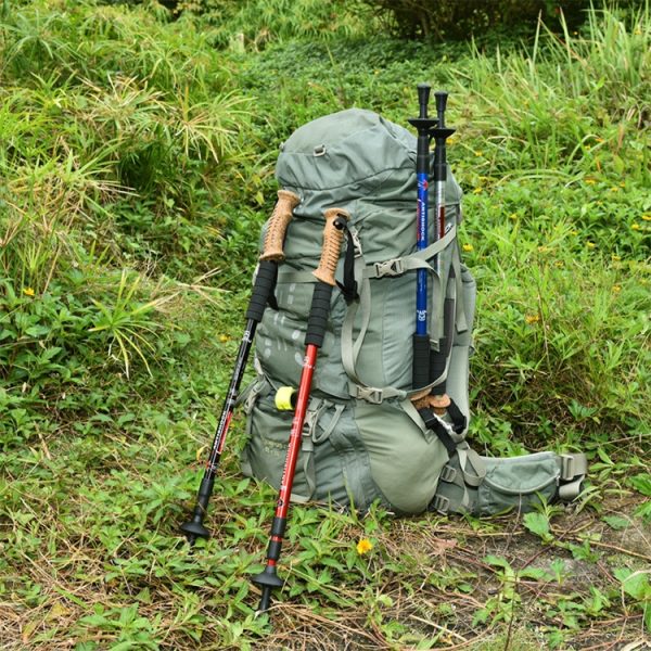 Aotu AT7551 135cm Aluminum Alloy Outdoor Camping Corky Trekking Poles, Silver#135cm, Black#135cm, Blue#135cm, Red#135cm - Image 8