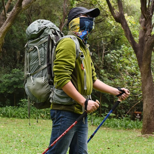 Aotu AT7551 135cm Aluminum Alloy Outdoor Camping Corky Trekking Poles, Silver#135cm, Black#135cm, Blue#135cm, Red#135cm - Image 9