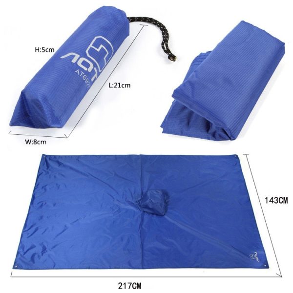 3 in 1 Aotu AT6927 Multifunctional Outdoor Camp Riding Raincoat Picnic Blanket - Image 3
