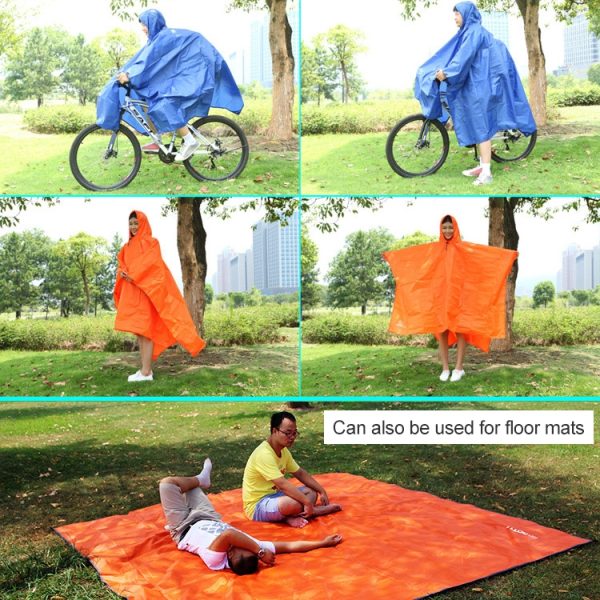 3 in 1 Aotu AT6927 Multifunctional Outdoor Camp Riding Raincoat Picnic Blanket - Image 7